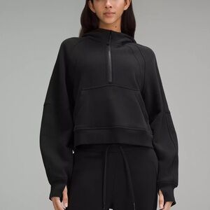 Black Lululemon Scuba Oversized Half Zip Hoodie M\L great condition